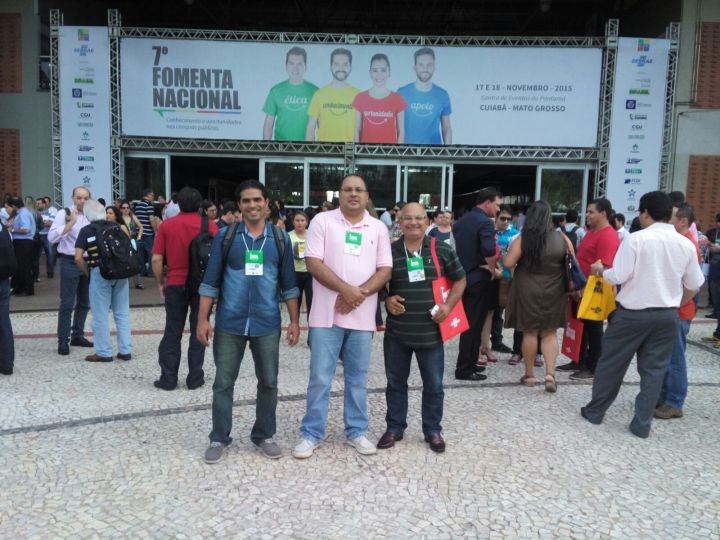 Rodrigo Martins, Sidney Bouéres e Ademar Costa representaram Bequimão no VII Fomenta em Cuiabá (MT)